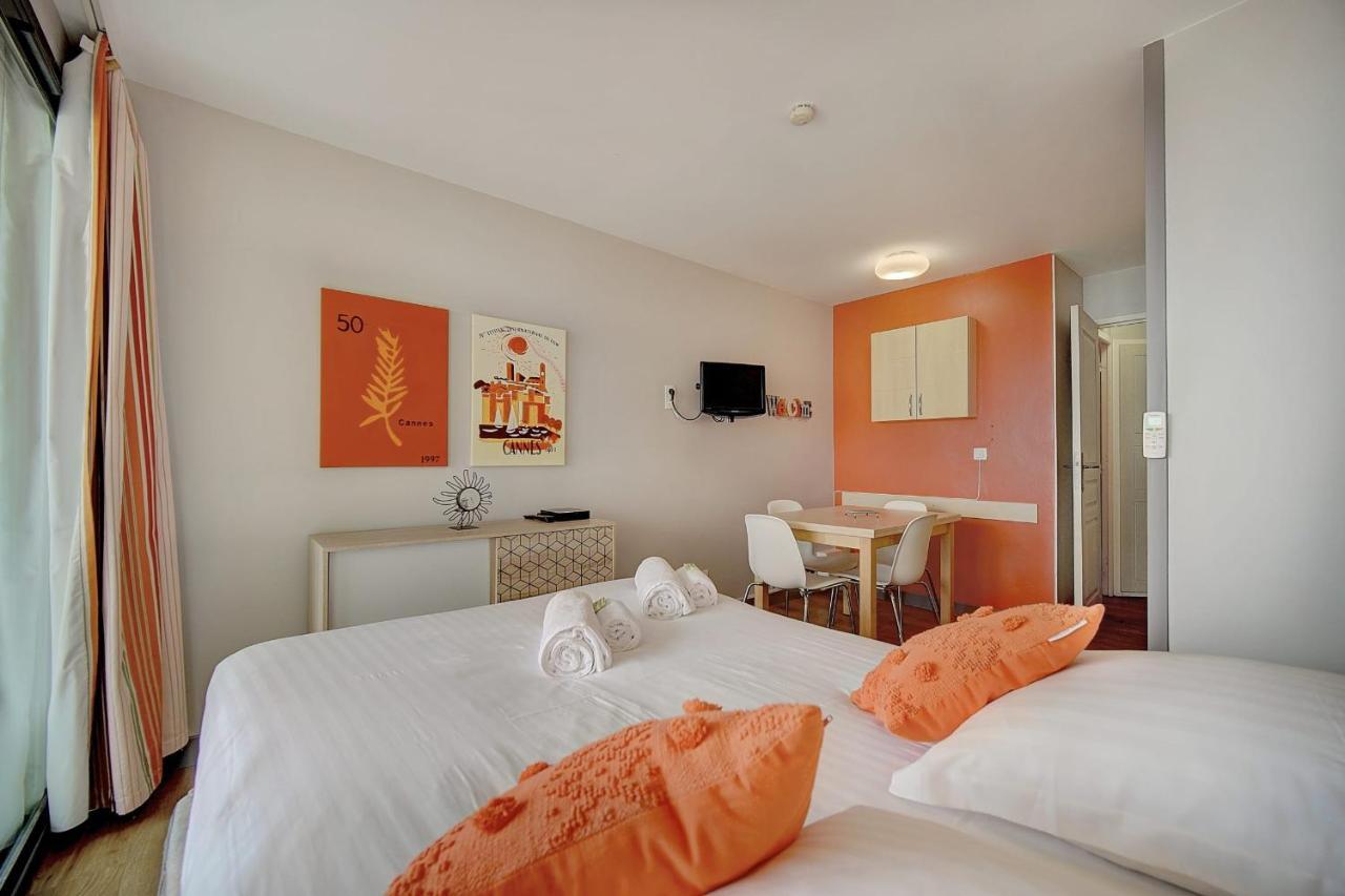 Immogroom - 2 Rooms Sea View - Swimming Pool - Terrace - Parking - Ac Cannes Bagian luar foto