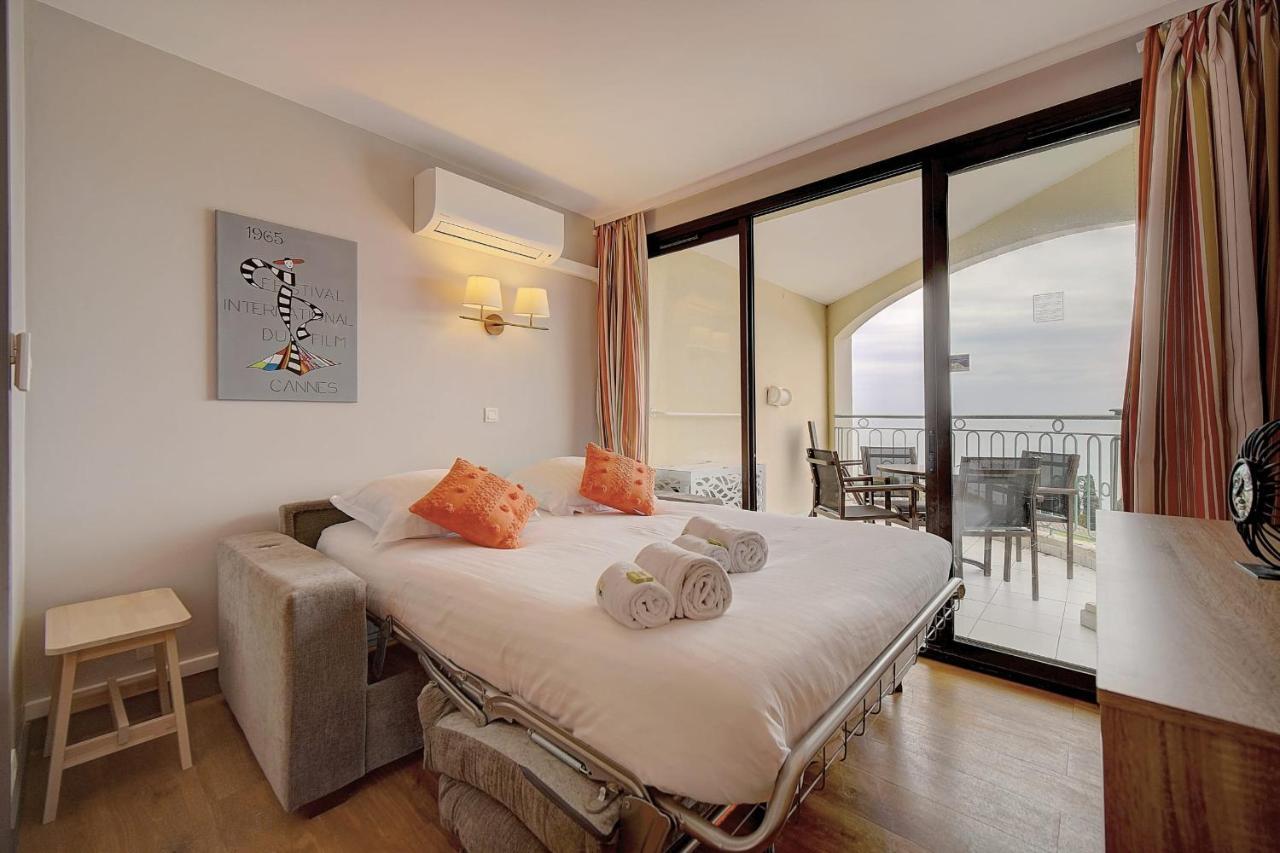 Immogroom - 2 Rooms Sea View - Swimming Pool - Terrace - Parking - Ac Cannes Bagian luar foto