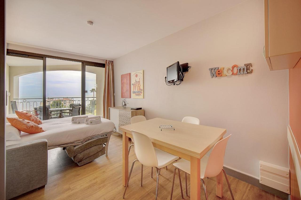 Immogroom - 2 Rooms Sea View - Swimming Pool - Terrace - Parking - Ac Cannes Bagian luar foto